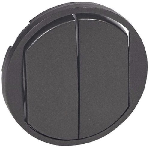 Лицевая панель Legrand Celiane для 2-кл. выключателя графит фото Лицевая панель Legrand Celiane для 2-кл. выключателя графит картинка